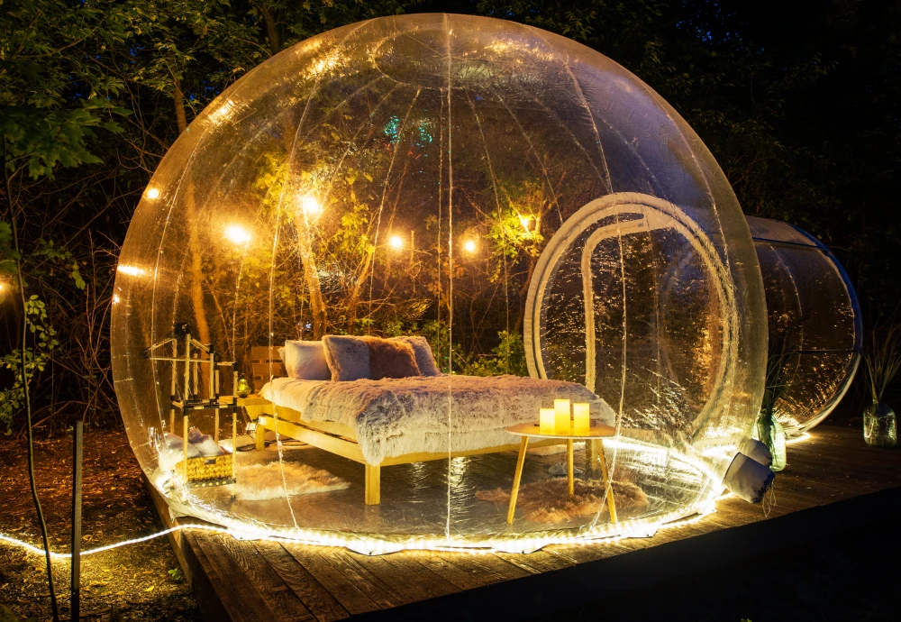 small inflatable bubble tent