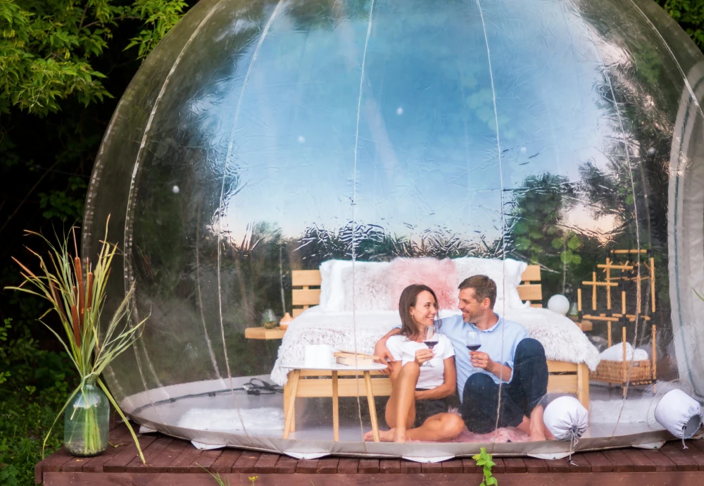 outdoor garden bubble tent